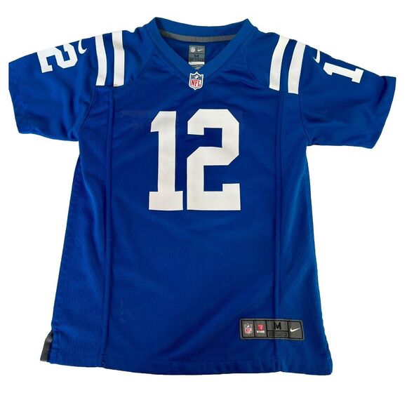 Nike On‎ Field Indianapolis Colts Andrew Luck Youth Jersey Medium 10/12 - Picture 1 of 5